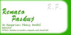 renato paskuj business card